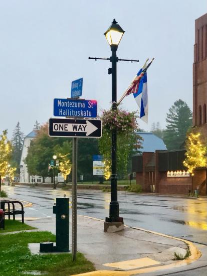 The main street of the city of Hancock Michigan. 