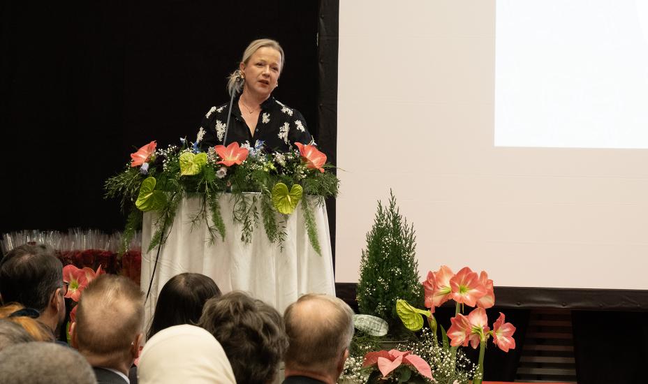 Valmistujaispuheen piti Hilla-Maaria Sipilä.